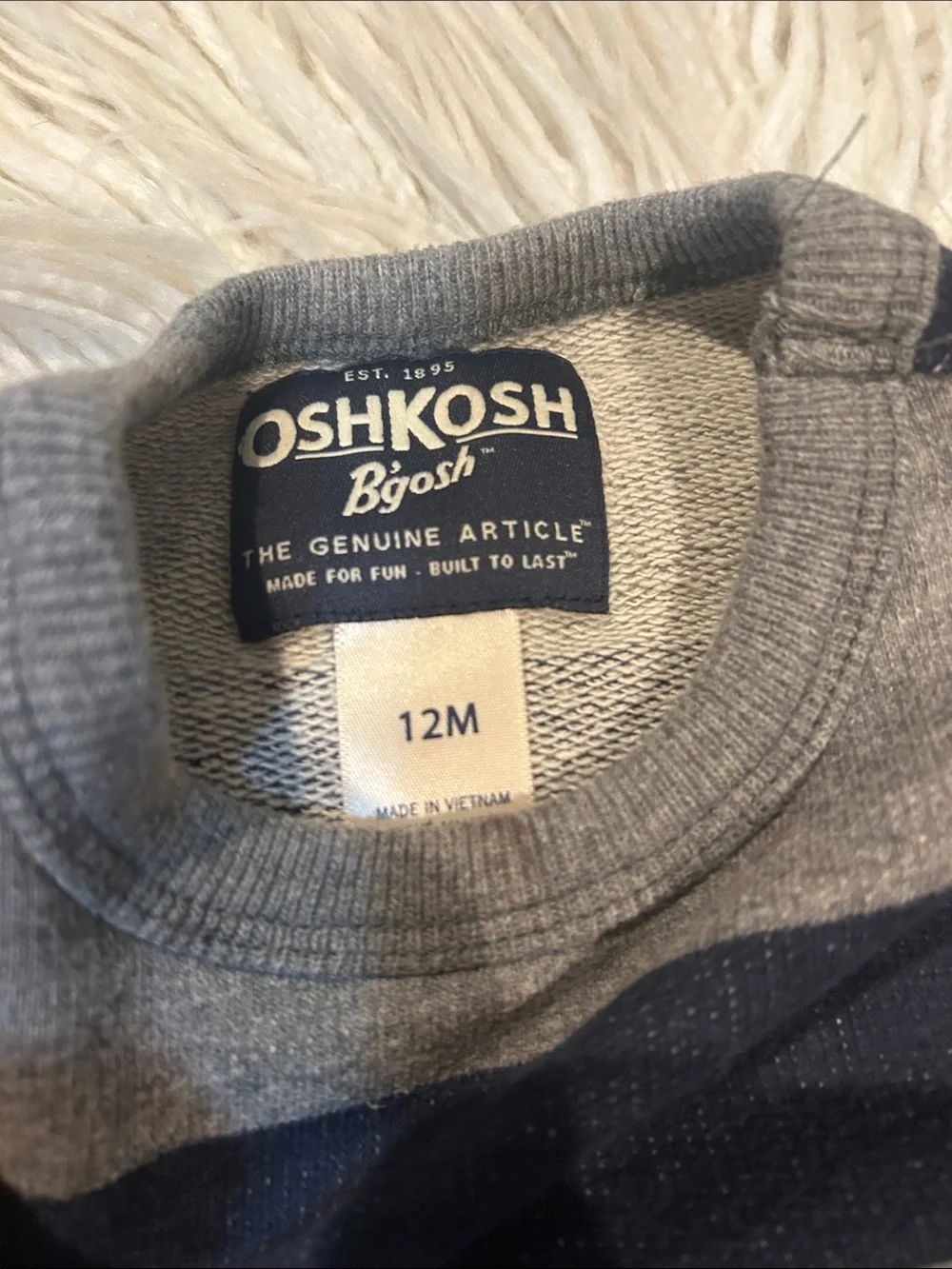 12 months boys long sleeve lot-Carters, Oshkosh, etc